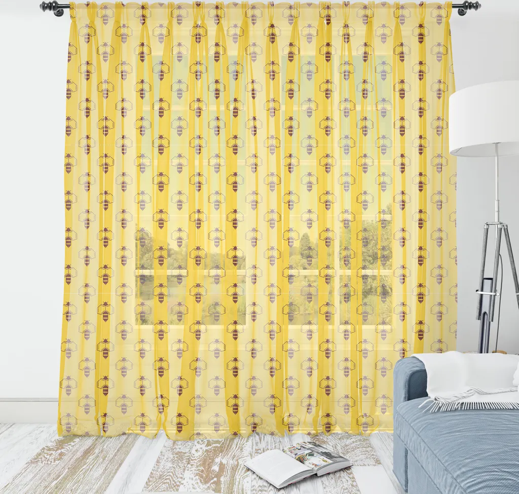 ABAKUHAUS Tapisserie Reine des Abeilles en Satin Soyeux, 160 x 274 cm