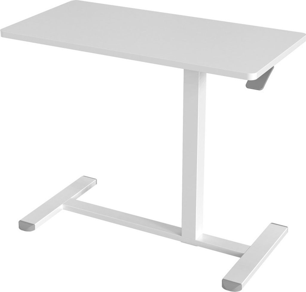 Techly ICA-TB TPM-11, Gerade, Rechteckige Form, Metall, Metall, Homeoffice, Büro, Weiß