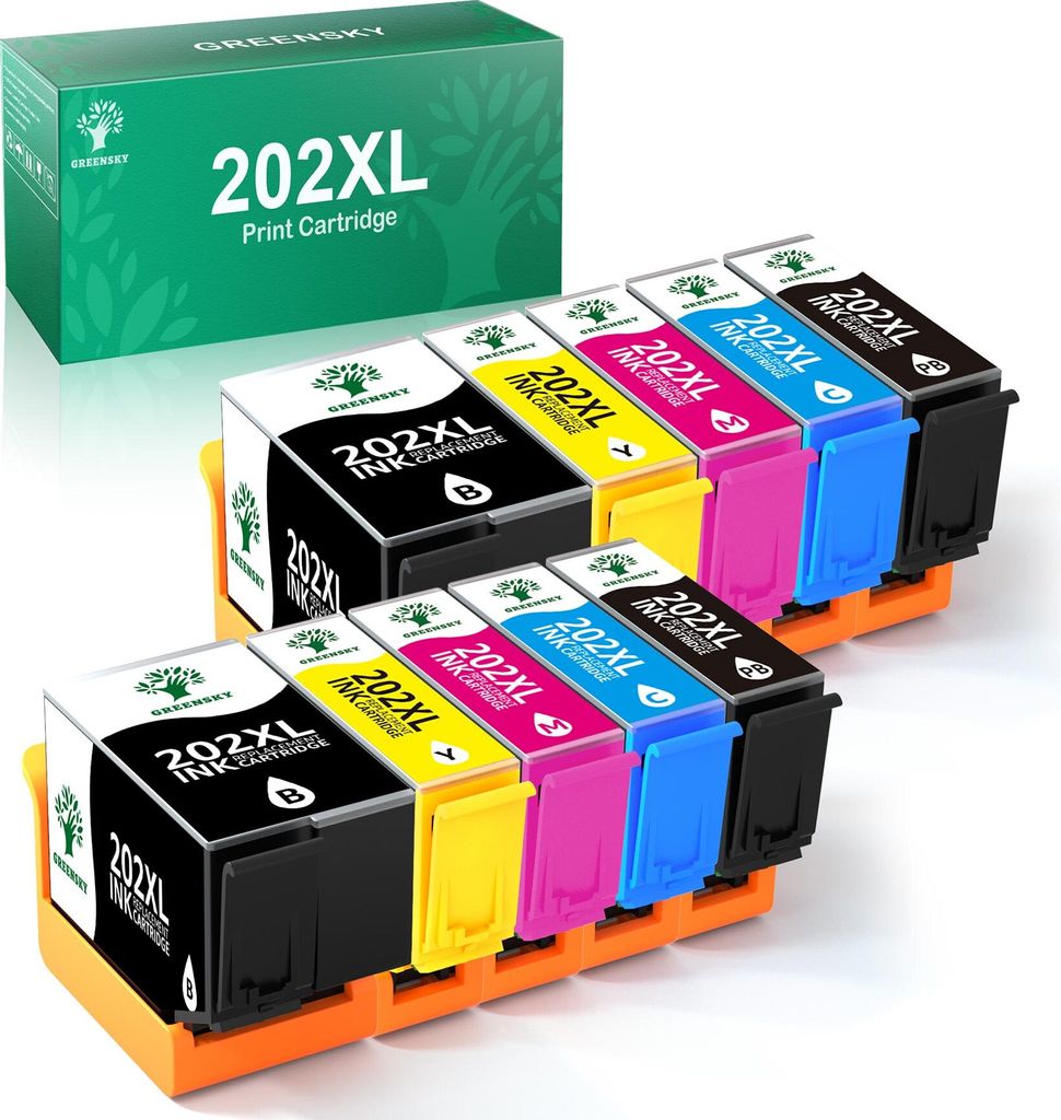 Greensky 10 Kompatibel Tintenpatronen für Epson 202XL Produktbild 