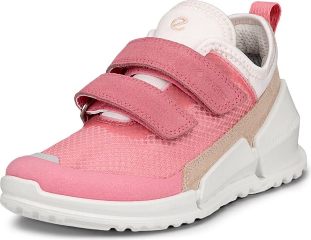 Ecco Mädchen Low Sneaker BIOM Rosa Leder-Textil-Mix Größe: 31