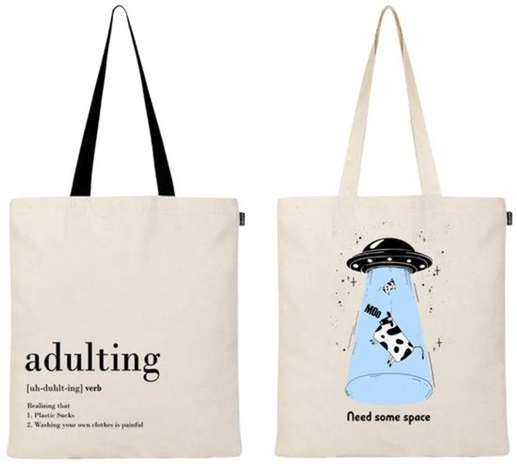 Sac fourre-tout pour la plage et les courses - Cabas coton tendance