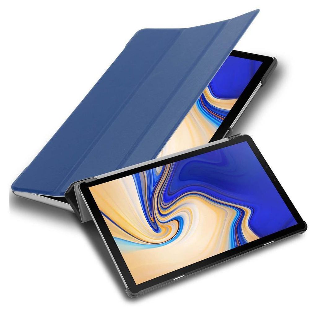 Cadorabo Schutzhülle für Samsung Galaxy Tab S4 (10.5 Zoll) Tablet Hülle in Blau Etui Case Cover Tasche Auto Wake up