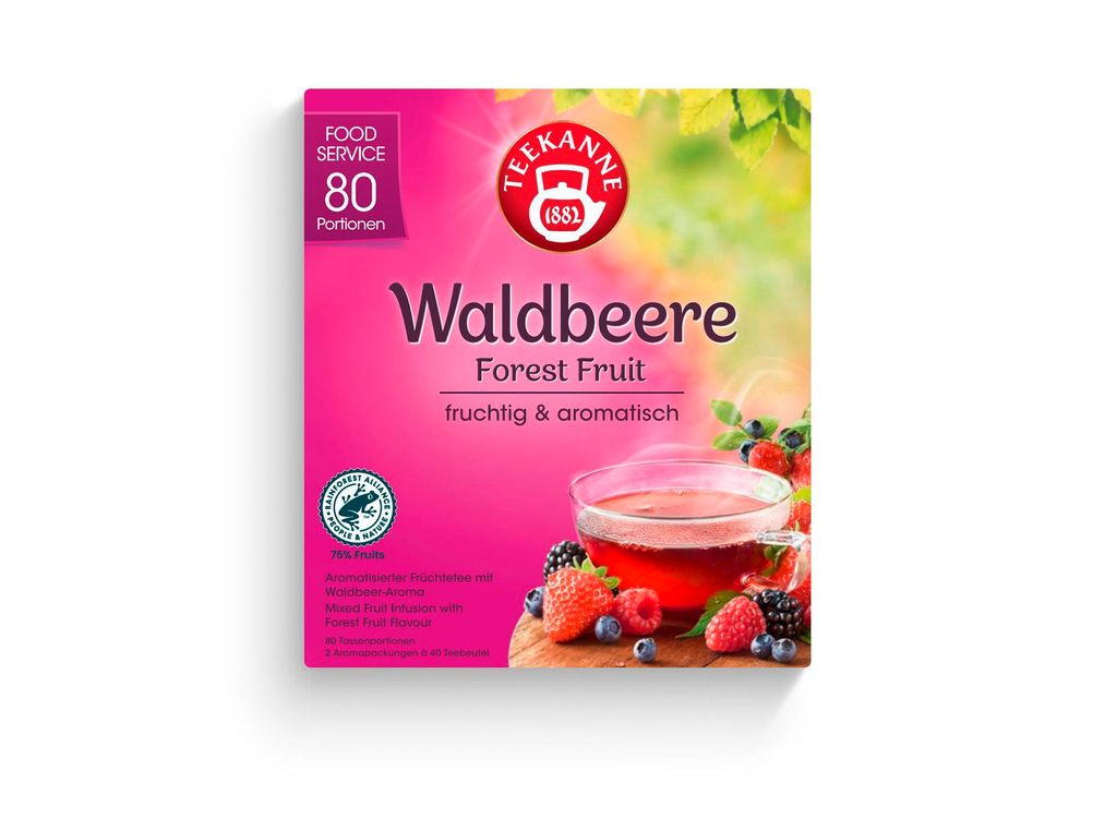 Teekanne Waldbeere aromatisierter Früchtetee fruchtig Produktbild 