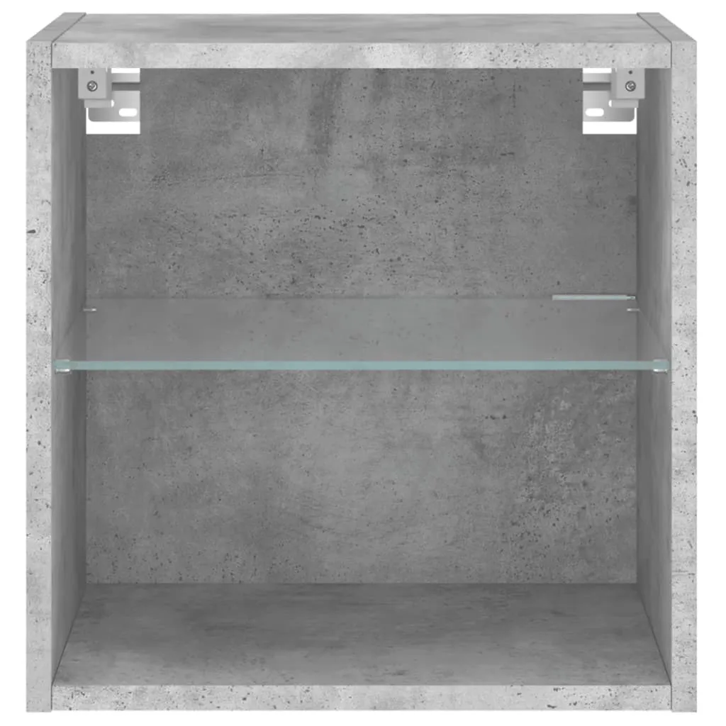 Comodino a Muro con LED Grigio Cemento - Robusto e Facile da Montare - 7