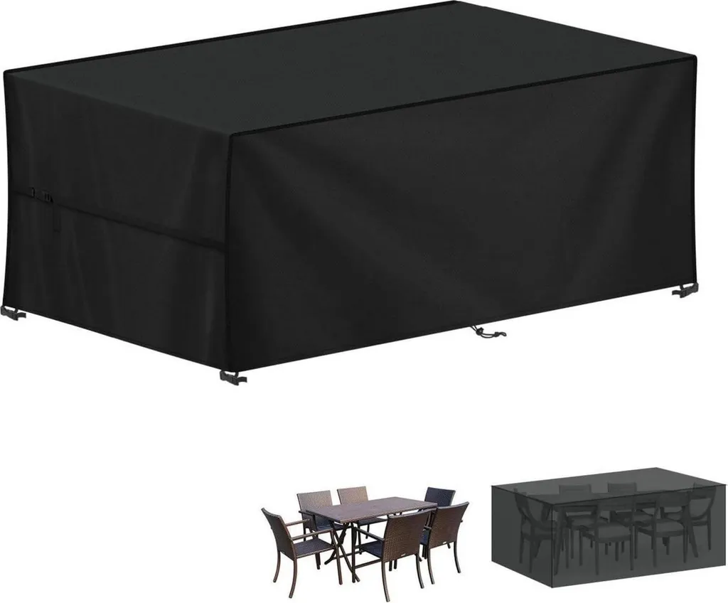 Housse de Protection Extérieure Hiver pour Table de Jardin 200x80x70cm