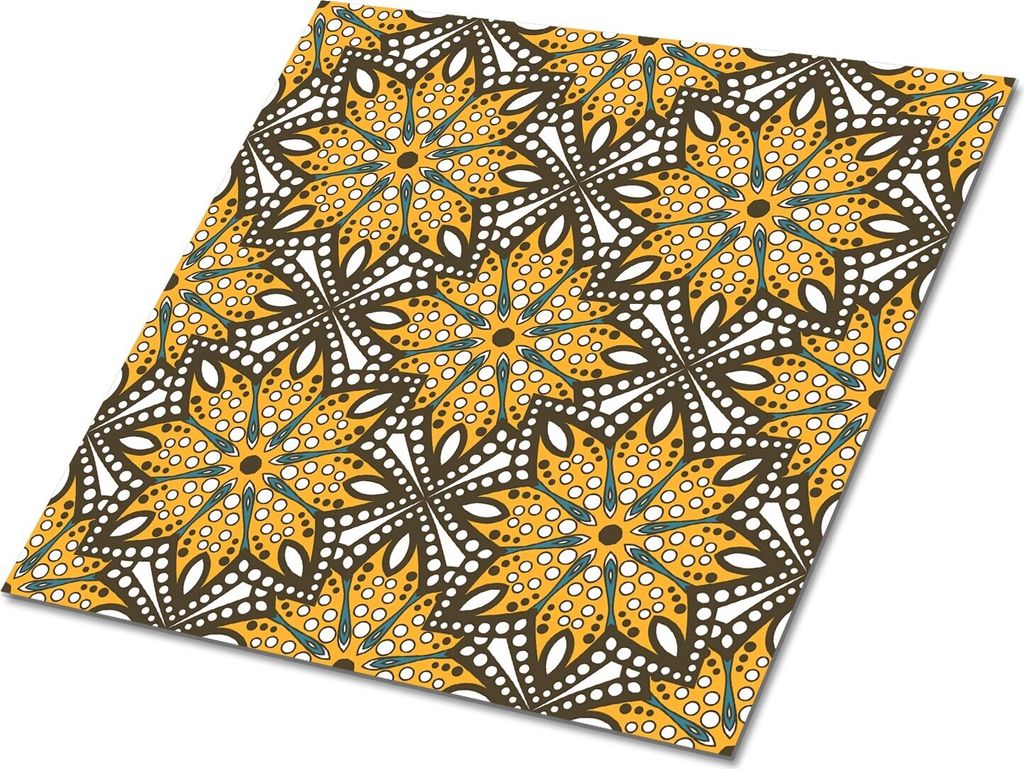 Selbstklebende Platten 30x30 cm Wandpaneele 9 Stück im Set Wanddeko - Orientalische Verzierung