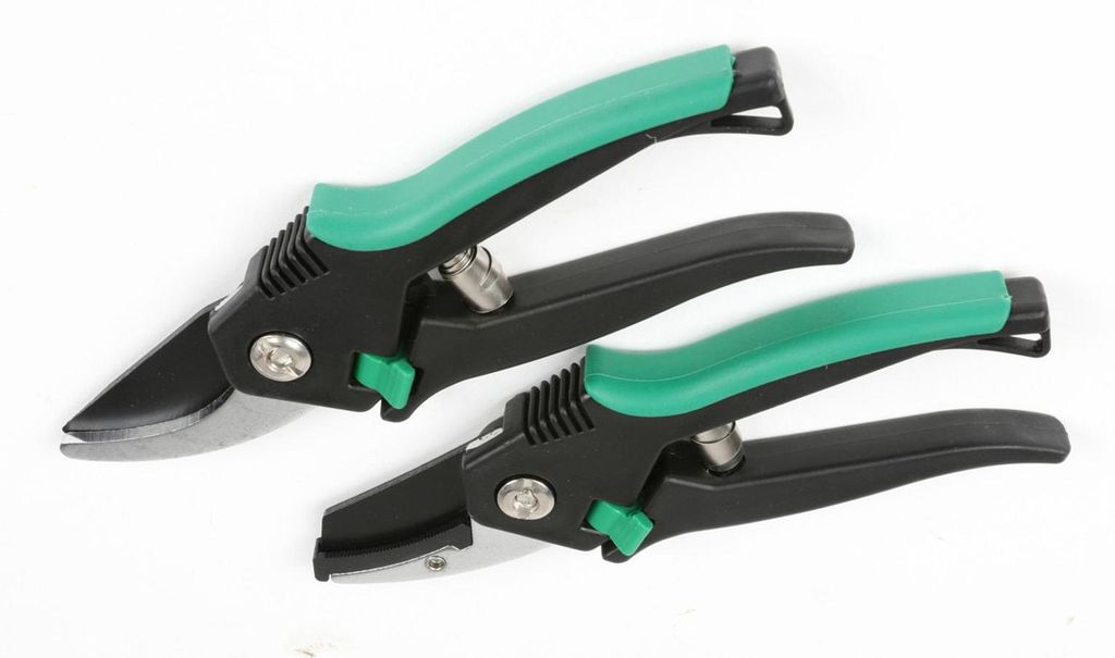 Gartenscheren 2er-Set Blumenschere Ambossschere Produktbild 