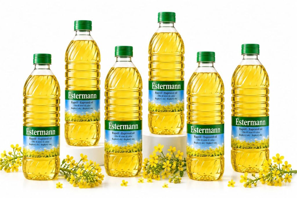 Rapsöl Estermann - 6 x 1 L PET-Flasche, feines Öl zum Produktbild 