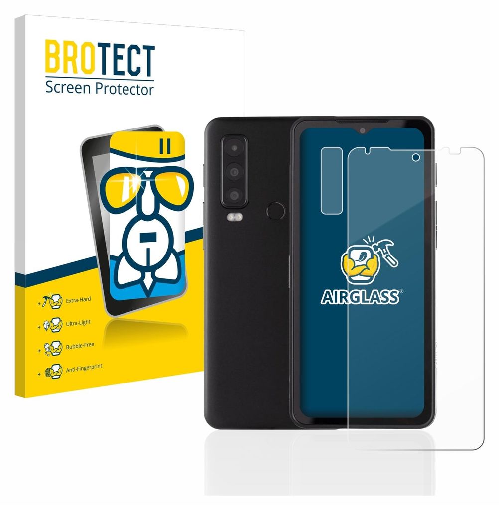 BROTECT Schutzglas für Caterpillar Cat S75 (Display+Kamera) Schutzfolie Panzer Folie Glas Display Schutz klar