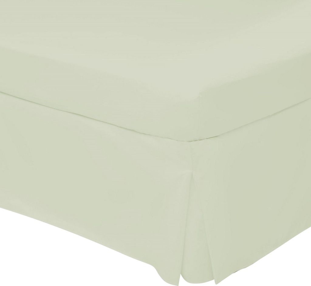 Belledorm - Plattform-Volant, Perkal BM179 (Doppelbett) (Apfelgrün)