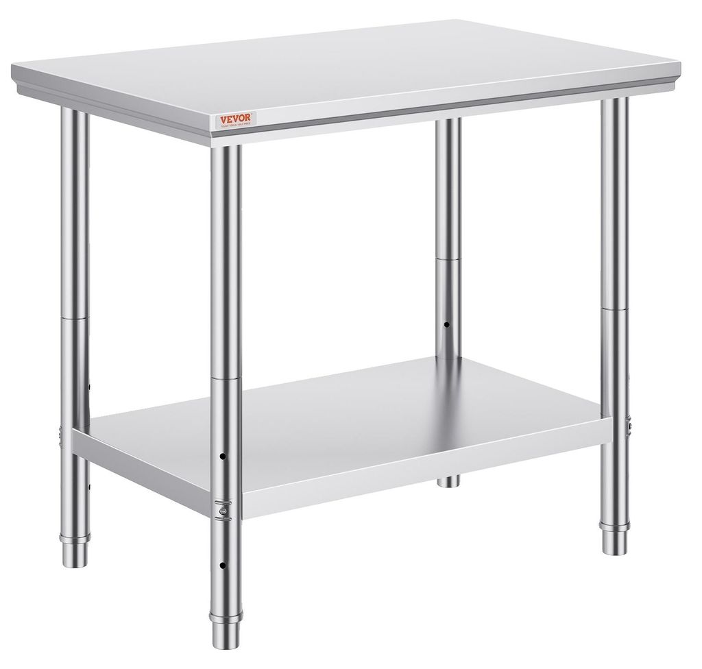 Tavolo da lavoro in acciaio inox VEVOR Portata 260 kg Immagine del prodotto 