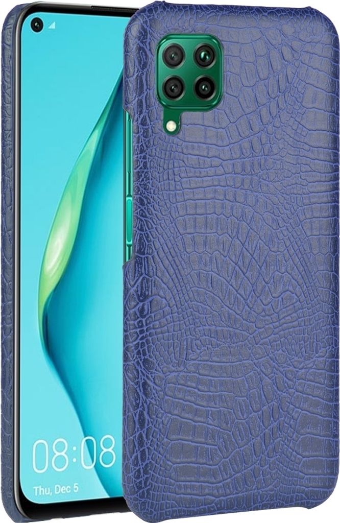 Mobigear Croco Huawei P40 Lite Hülle Hardcase Backcover - Blau
