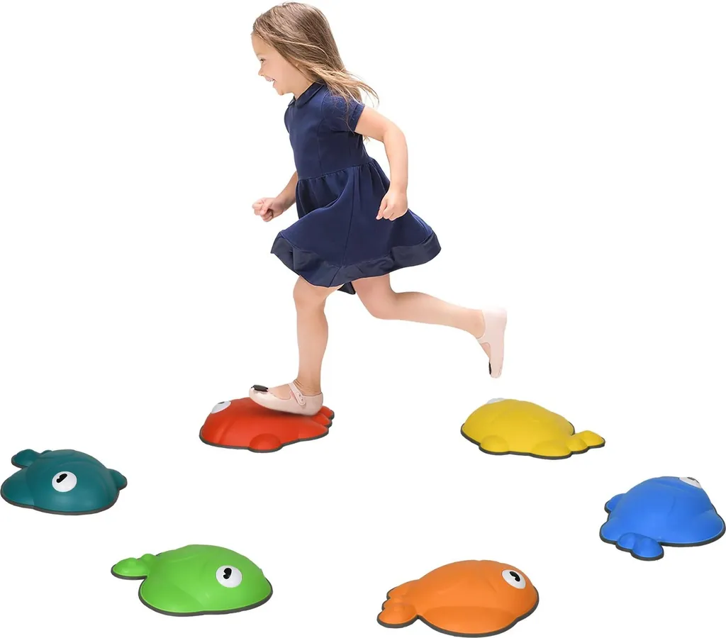 Parcours de motricité : 6 Pierres à marcher d'équilibre pour petits