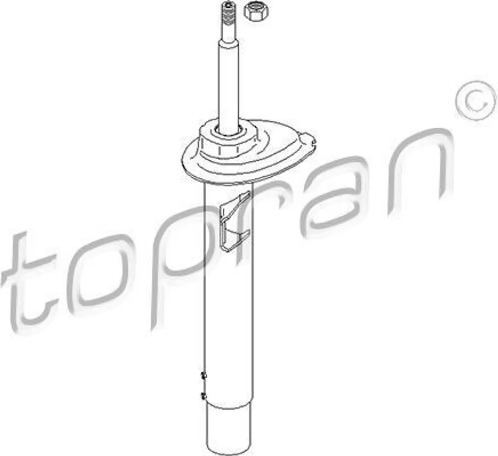 Jambe de force droite E46 - Amortisseur avant Topran 501 627 OE 31311094564