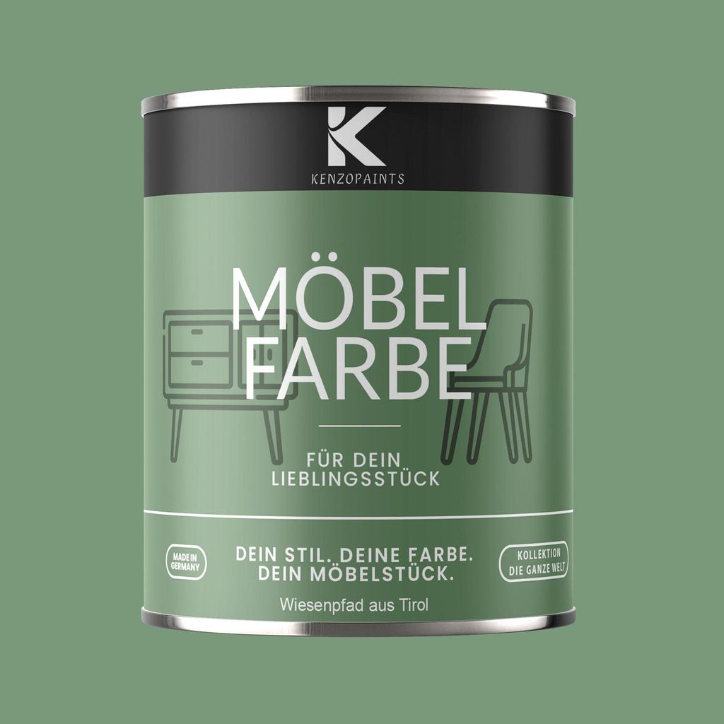 Kenzopaints 750ml Möbelfarbe Möbellack - Wiesenpfad aus Tirol