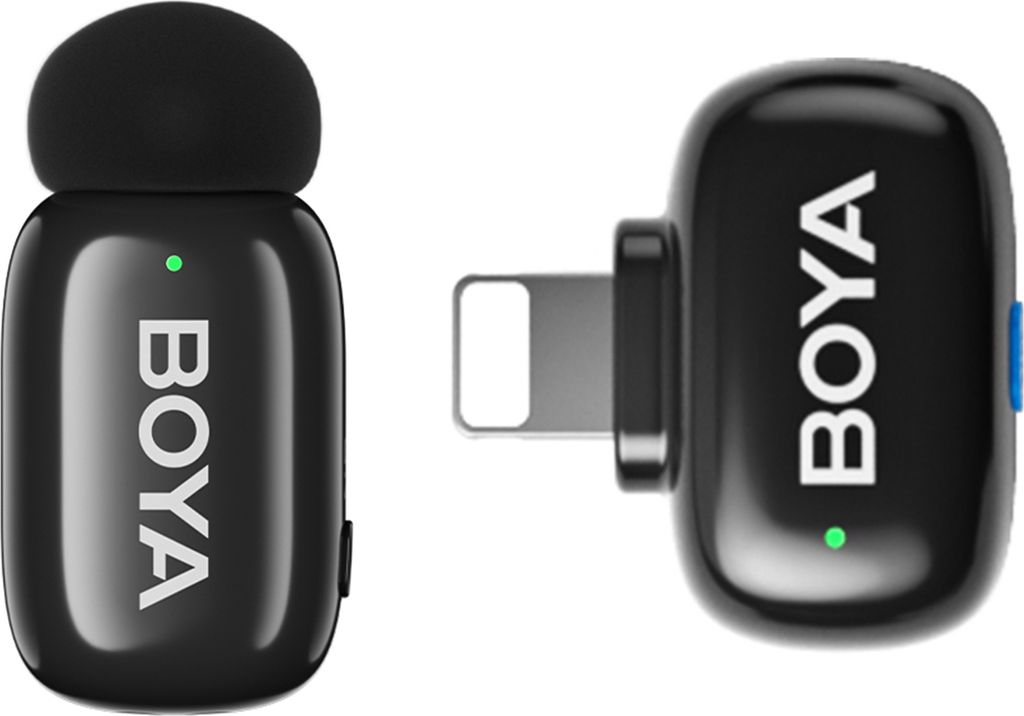 BOYA Mini 2,4G Kabelloses Mikrofonsystem Telefonmikrofon Ansteckmikrofon AI Voice Changer Mikrofon Geraeuschunterdrueckung 100M/328FT uebertragungs...