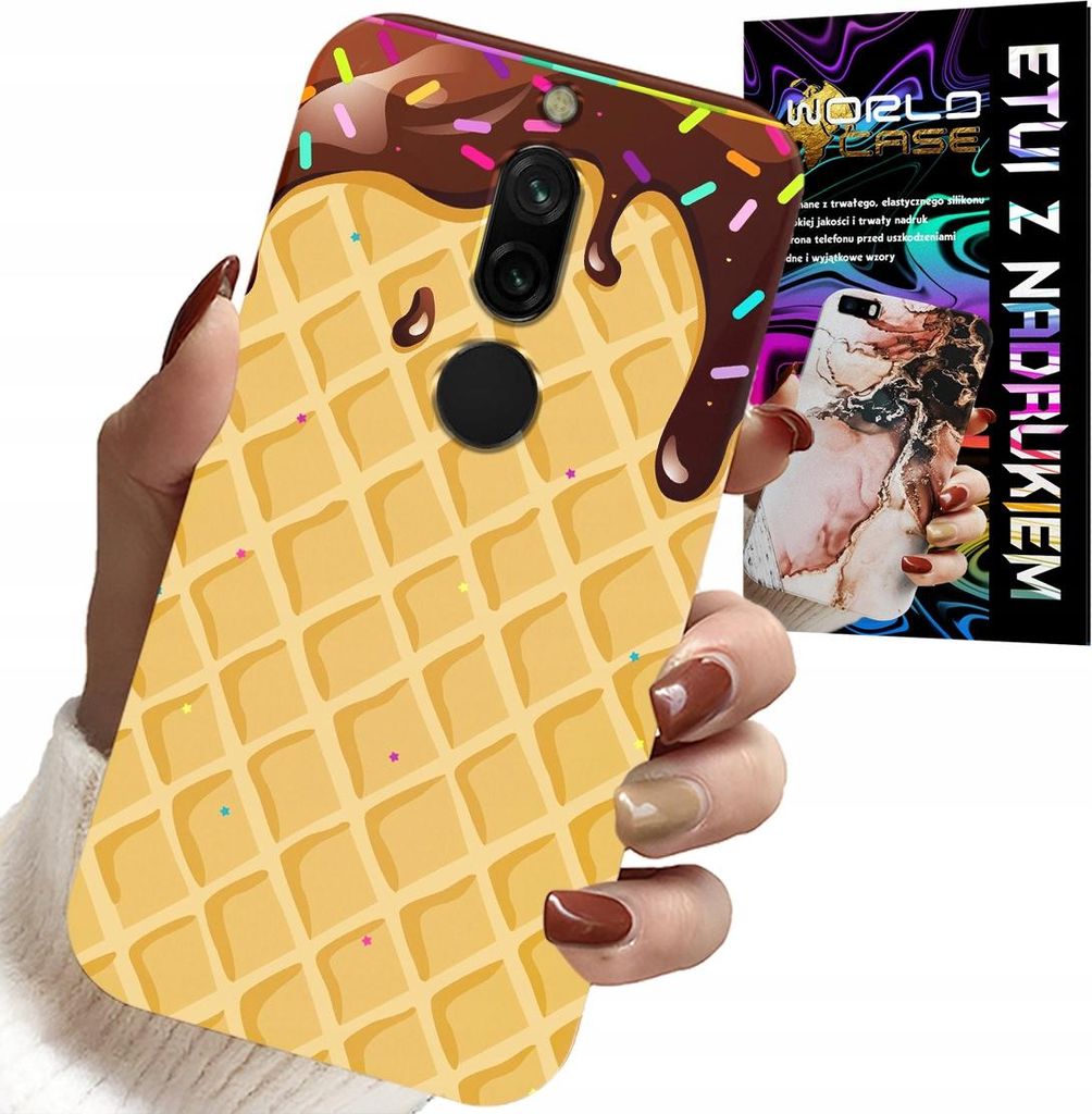 Hülle Für Xiaomi Redmi 8 - Mit Schokoladenüberzogenem Waffelmotiv