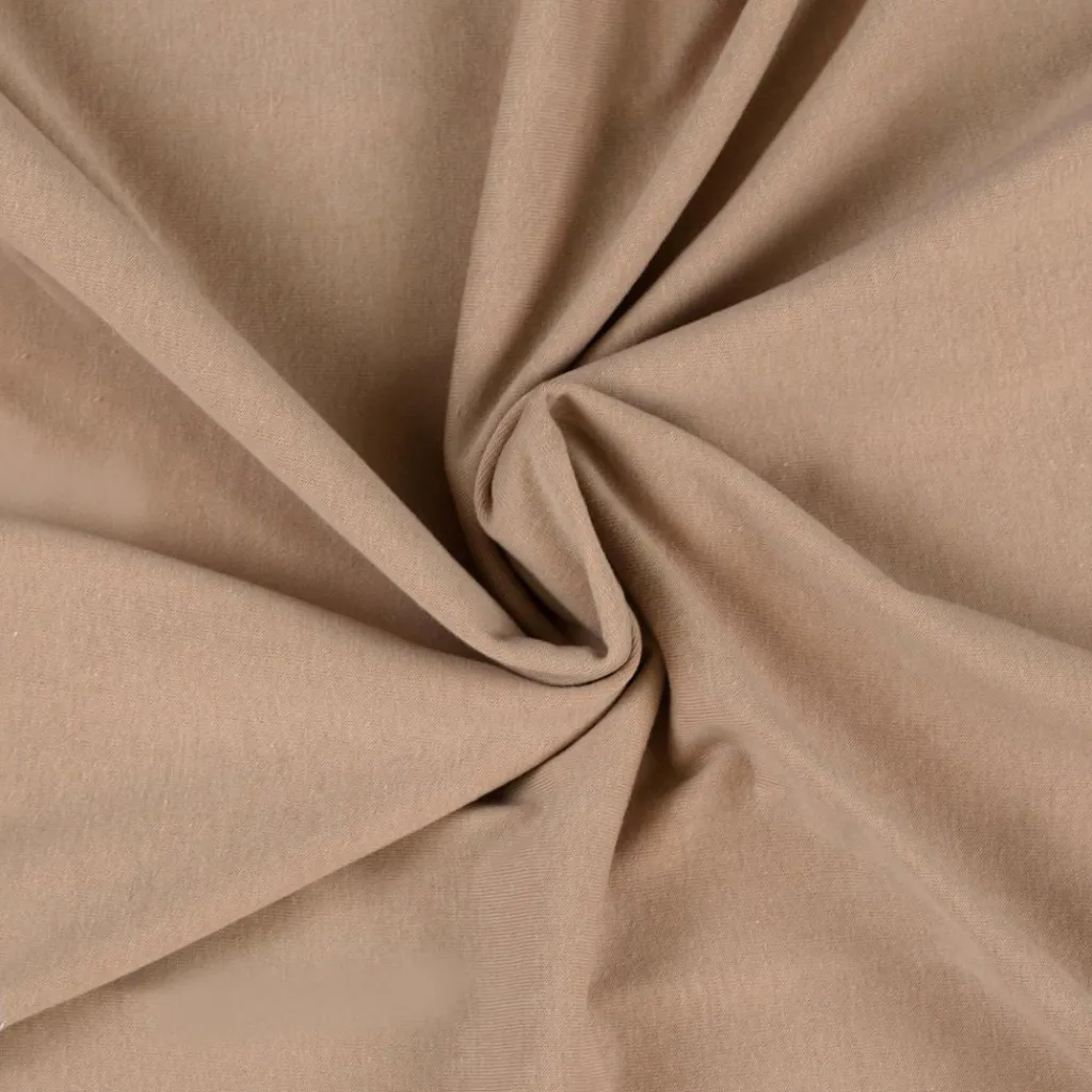 Lenzuolo Sotto con Angoli 200x220 Jersey Beige Chiaro | Design King Size