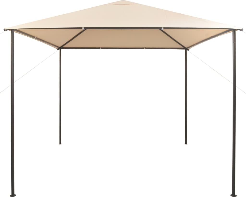 vidaXL Pavilion Partyzelt Überdachung 3x3 m Stahl Beige Produktbild 