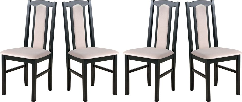 Esszimmerstuhl - Set 4x Bos 7 Schwarz, paros 2