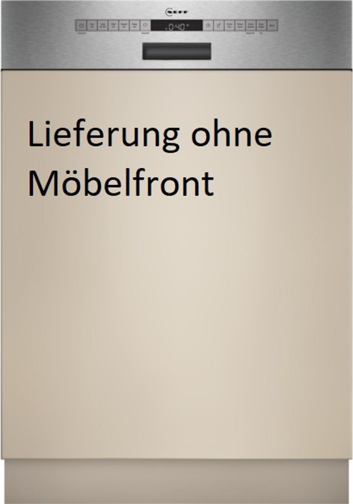 NEFF S145EAS16E, N 50, Smarter Geschirrspüler Teilintegriert 60 cm, Spülmaschine Germany, Besteckkorb, sehr leise, Open Dry, starke Reinigung mit...