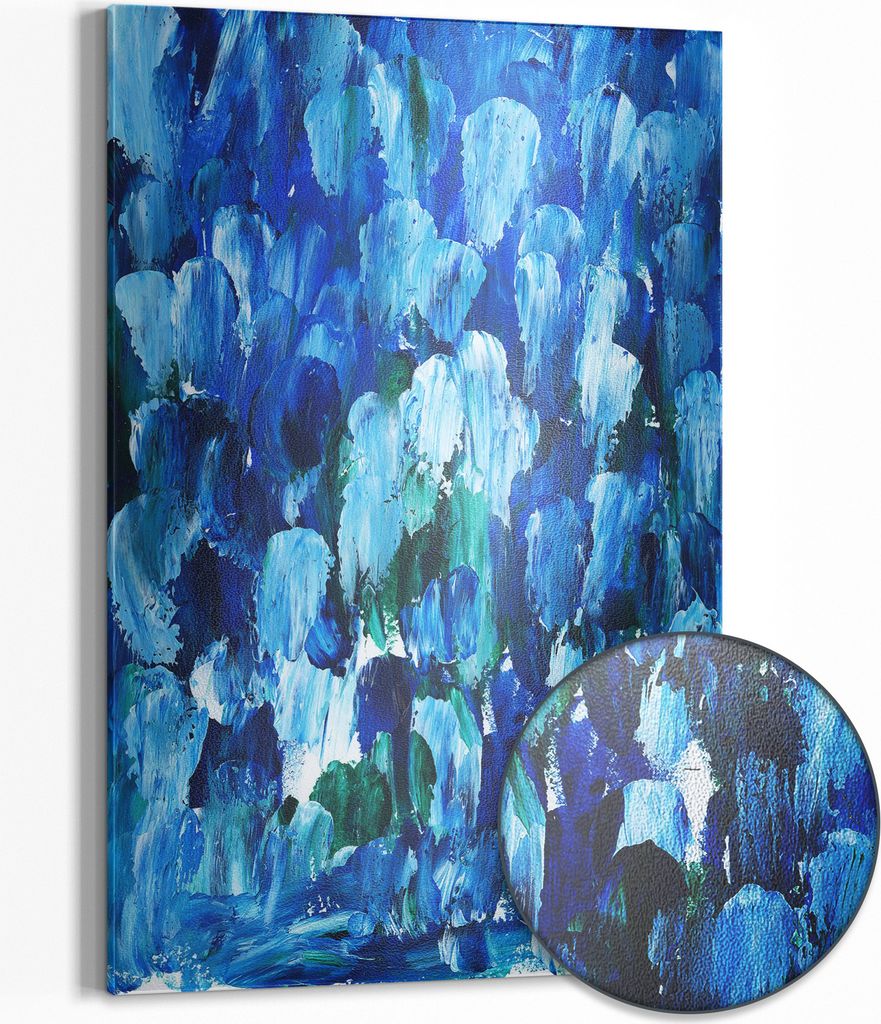 DEQOART Magnettafel Metall 40x60 cm 'Fine Art 'watercolors'' Whiteboard Pinnwand Büro