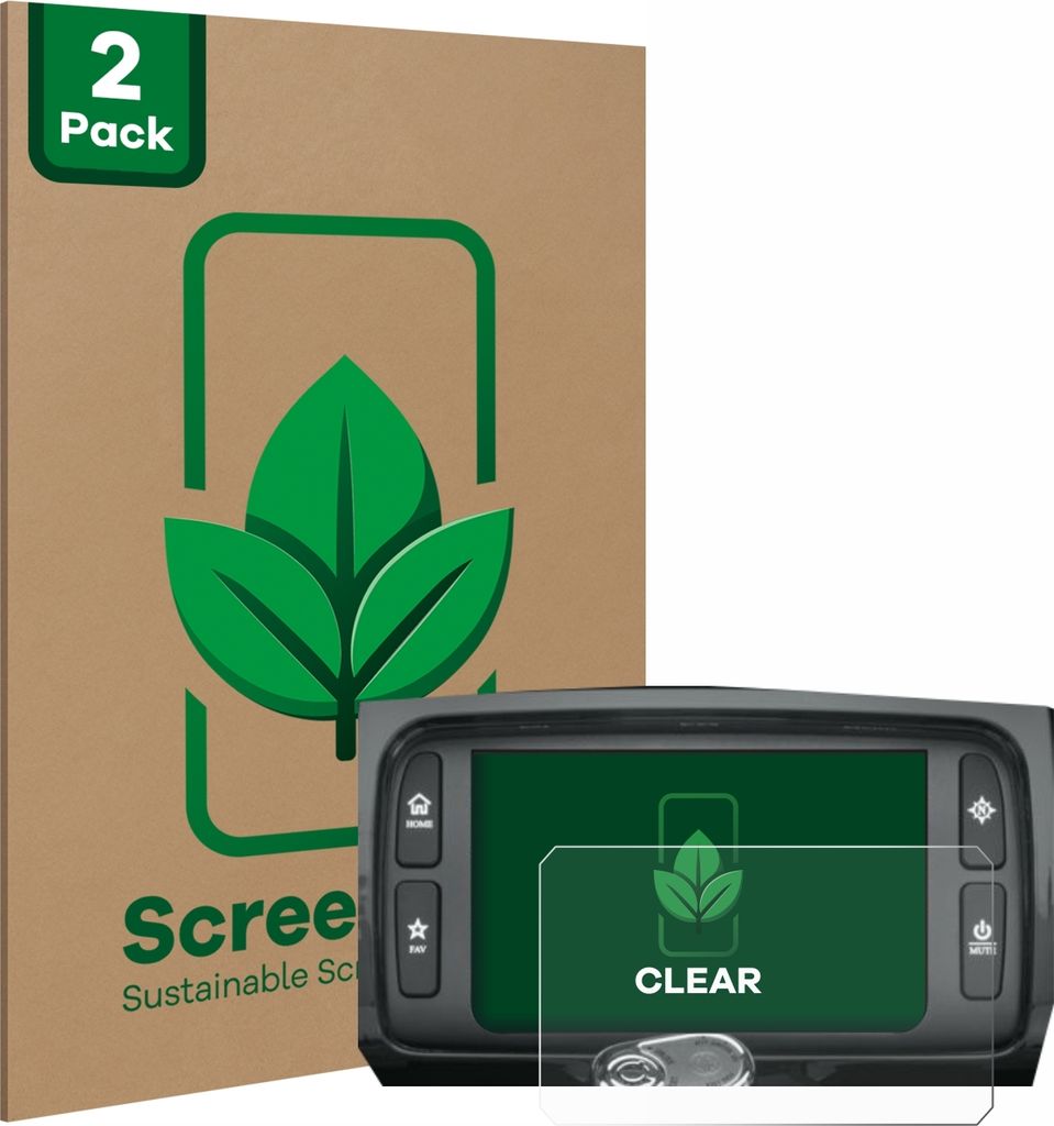 2x ScreenLeaf Schutzfolie für Harley Davidson Boom Box 6.5 nachhaltiger Displayschutz Display Schutz Folie Klar Transparent
