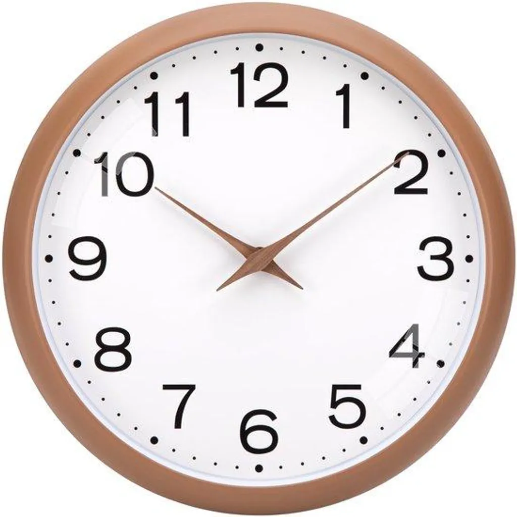 Horloge murale moderne blanche en bois 30 cm à quartz silencieuse