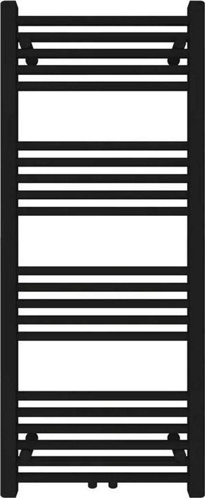 Badheizkörper mit Mittelanschluss Comfort Schwarz Gerade 60x180 cm Heizkörper