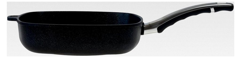 Viereckgrillpfanne, Aluguss, Schwarz, 26 cm