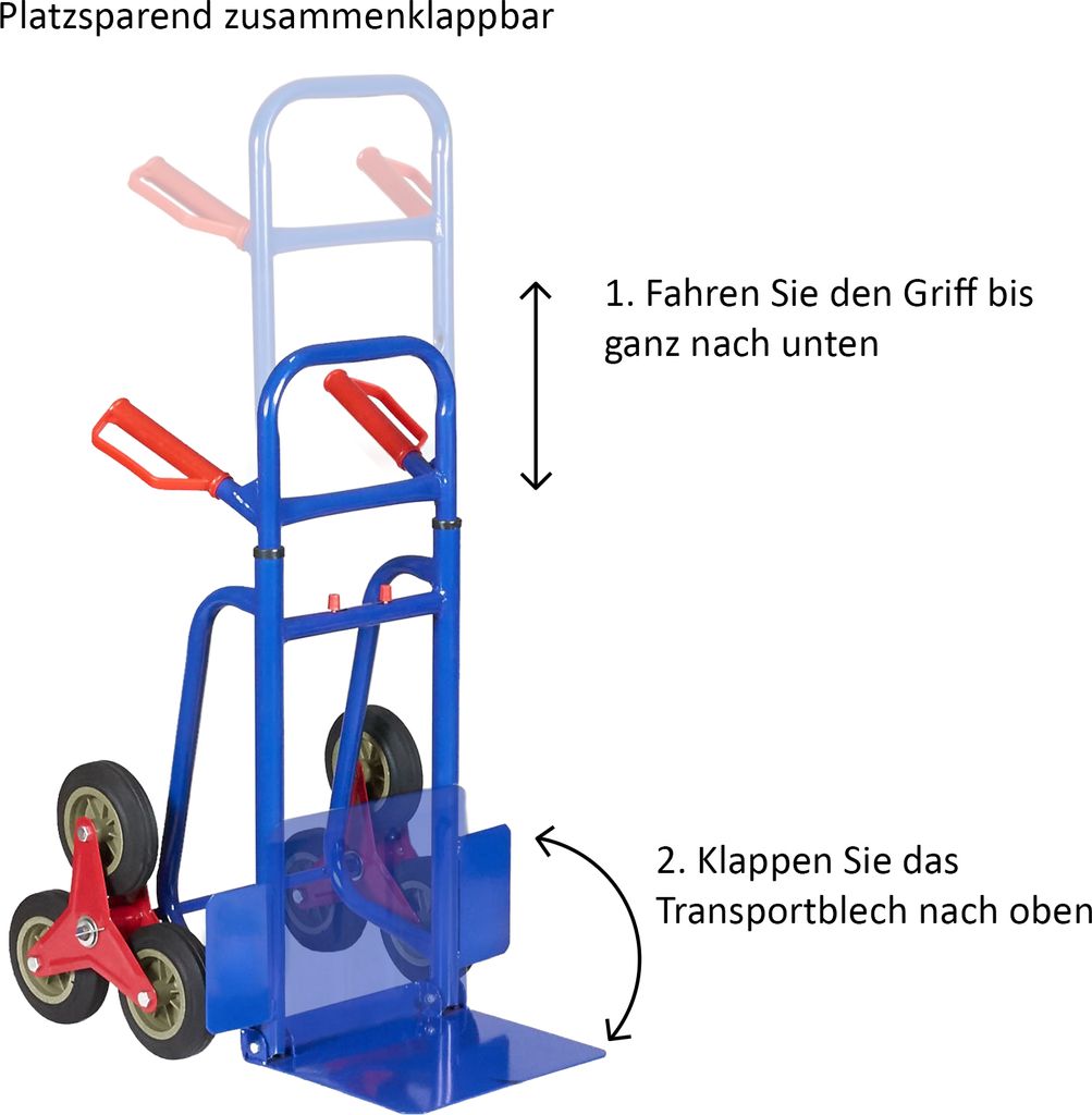 PROFI Treppenkarre Stapelkarre Treppen Sackkarre Produktbild 7
