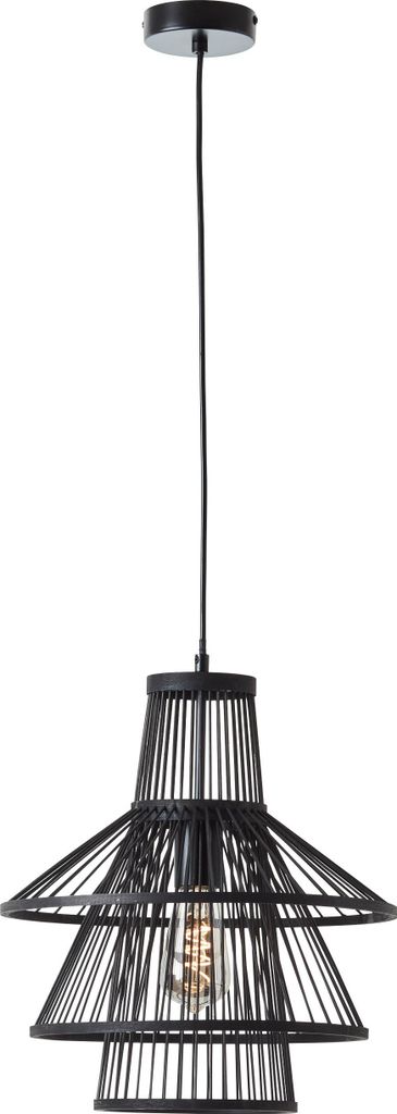 BRILLIANT Hartland Pendelleuchte 35cm schwarz 99544/06 Produktbild 
