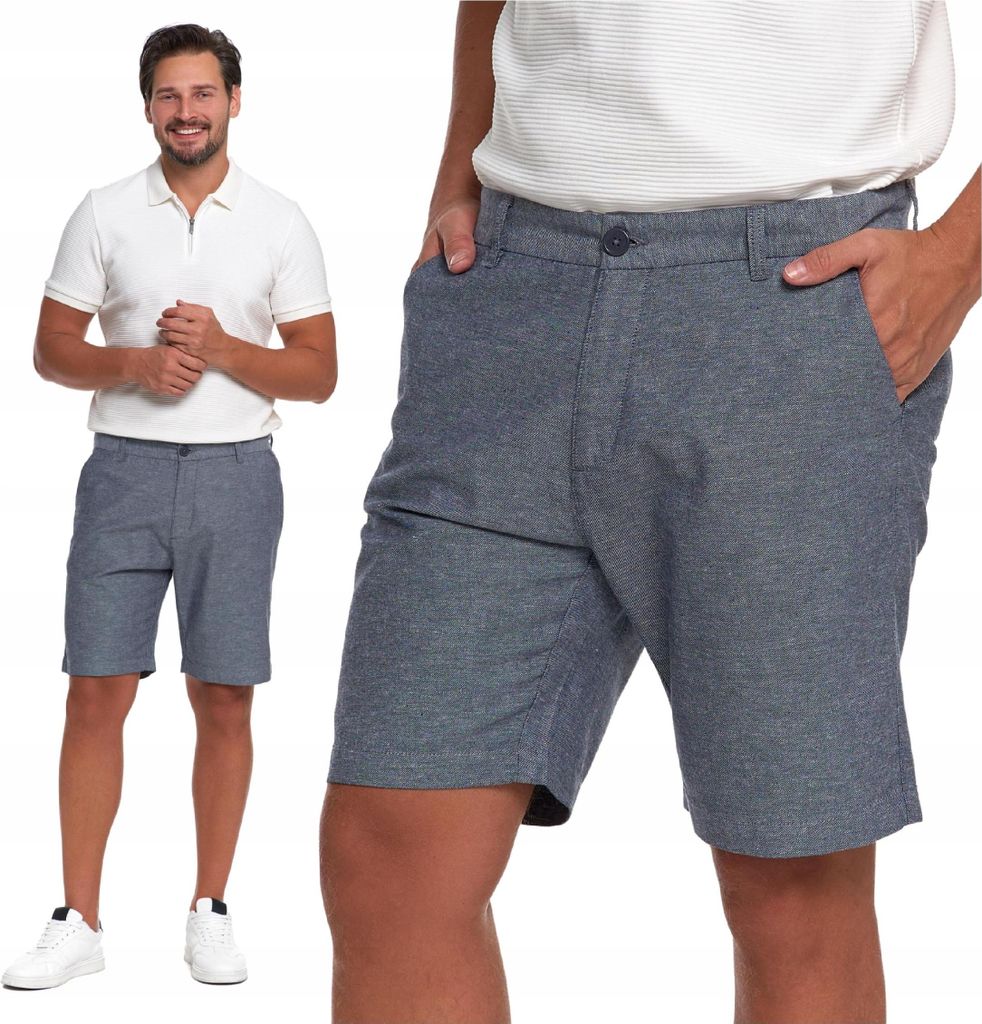 Elegante HERREN LEINEN SHORTS Kurze Chino Shorts Modisch MORAJ 3XL