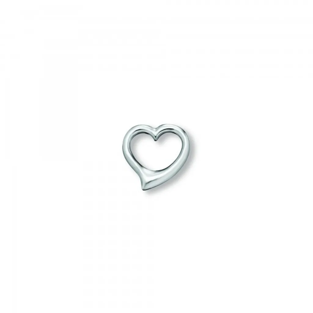 Ciondolo a Cuore in Argento 925 Rodiato - Eleganza Senza Tempo
