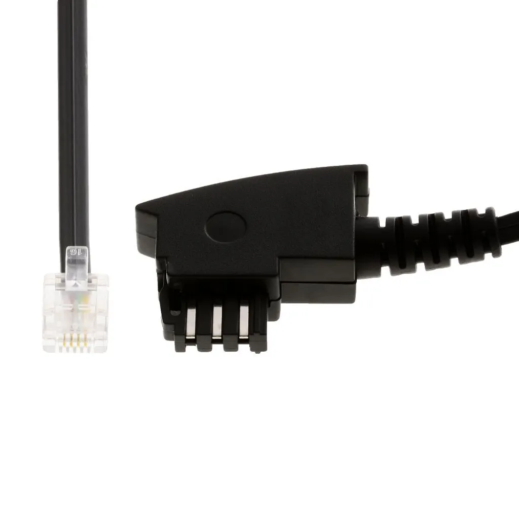 Câble téléphonique TAE-F vers RJ11 6P4C de 10m pour prise murale