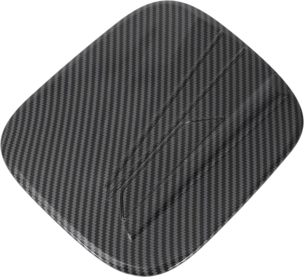 Kraftstofftankdeckel für Toyota Highlander 22-25 Kraftstoffeinfüllklappe Abdeckung Klebetyp Carbonfaser Schwarz ABS