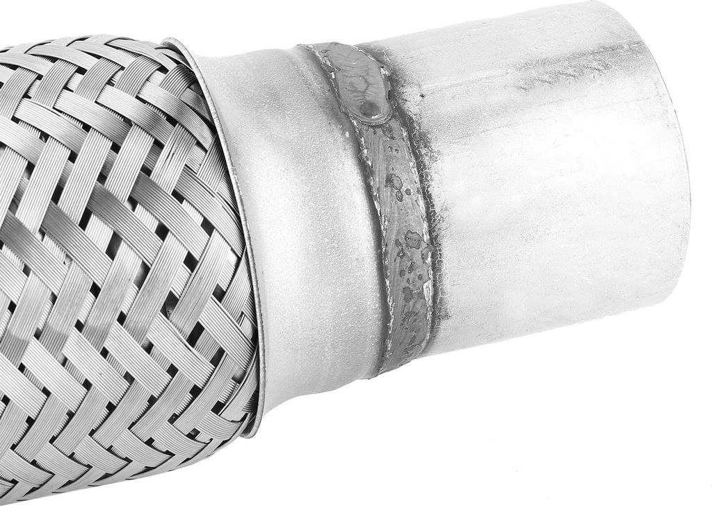 51 x 300 mm Edelstahl-Auspuffrohr zum Anschweißen, geflochtenes Luftauslassrohr, universell
