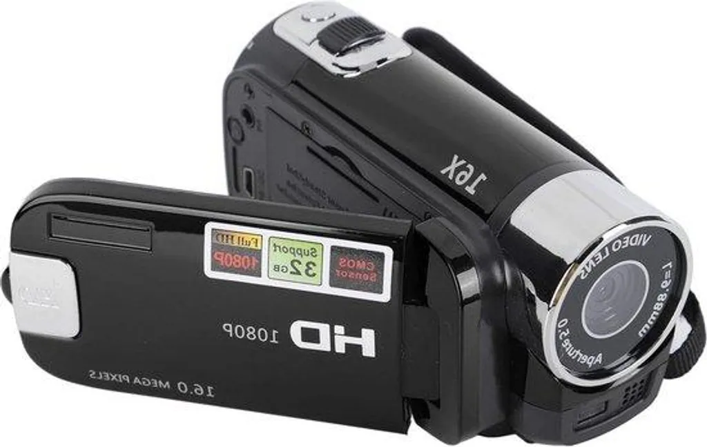 Appareil photo numérique compact HD 1080p 16MP avec écran LCD et zoom