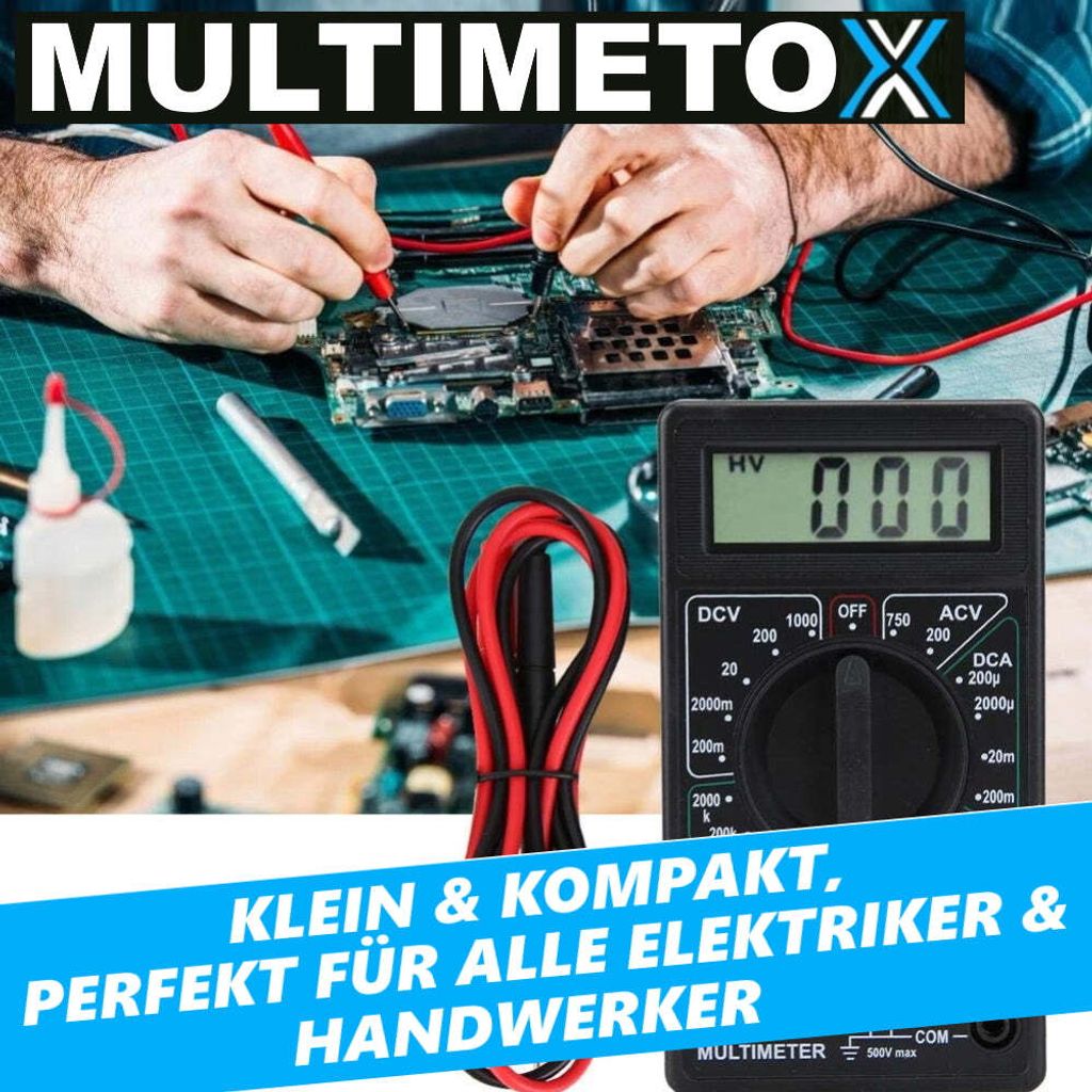 MULTIMETOX Digitální multimetr Volt Tester Voltmetr Tester Obrázek produktu 7