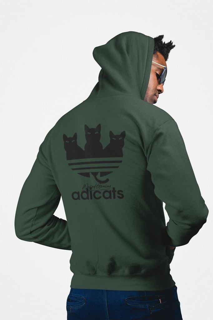D&B Uni Hoodie ZIPEB00016 Adicats Waldgrün-Größe L