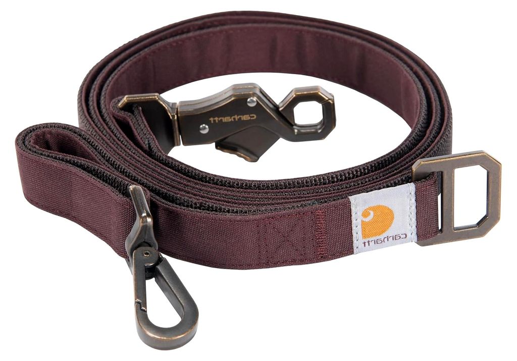 Hunde-Leine aus Nylon, Dunkelwein, Groß