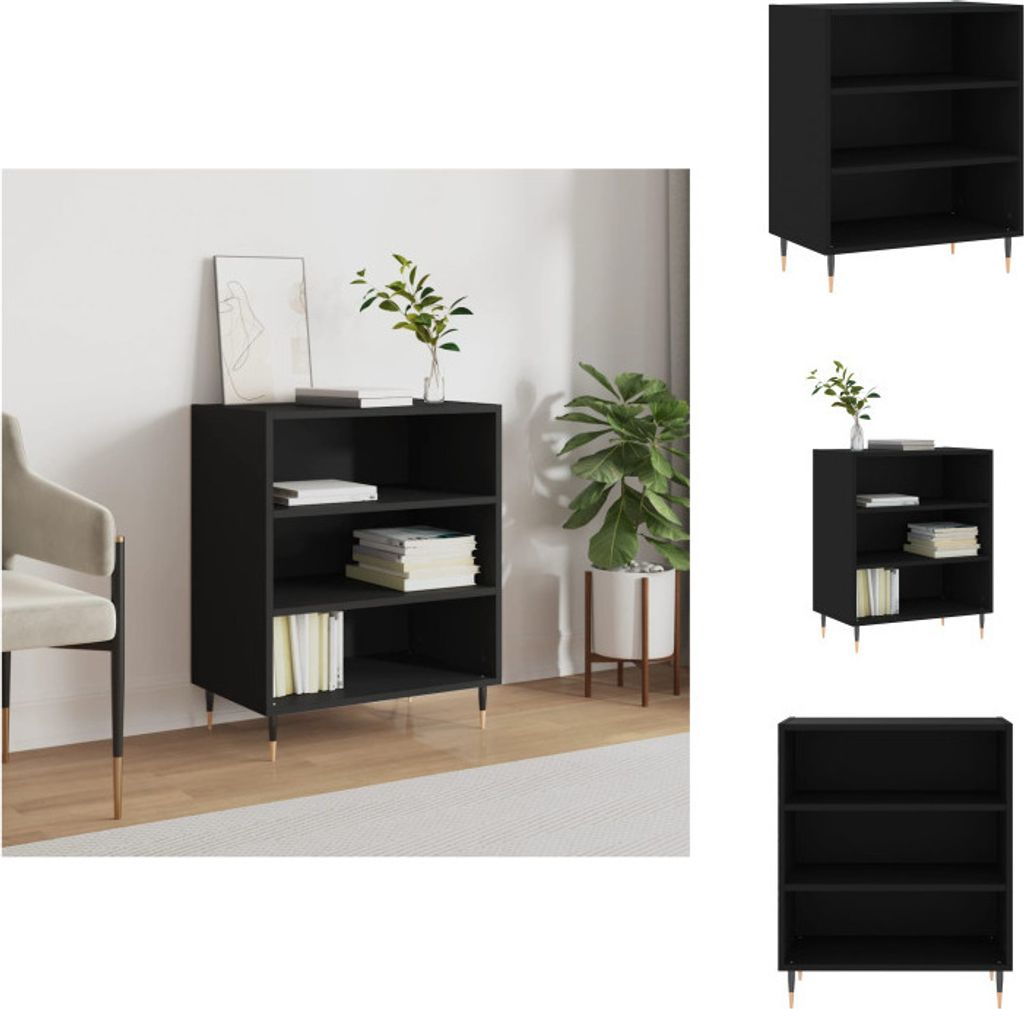 vidaXL Sideboard Schwarz 57x35x70 cm Holzwerkstoff - Sideboards