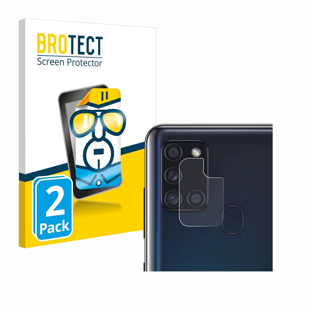 2x Für Samsung Galaxy A21s (NUR Kameraschutz) Schutzfolie BROTECT Displayschutz Display Schutz Folie Klar Transparent