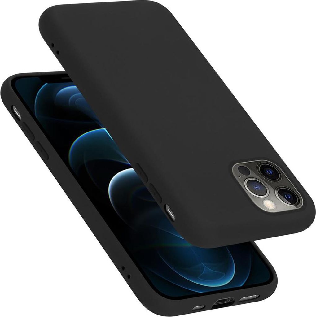 Cadorabo Schutzhülle für Apple iPhone 12 PRO MAX Hülle in Schwarz Handyhülle Case Cover TPU Etui