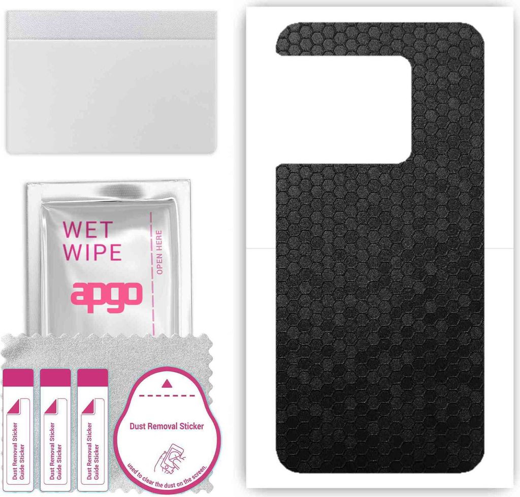apgo Rückseite Schutzfolie, Skin, kompatibel mit OnePlus 10 Pro, Hinten Displayschutzfolie aus Vinylfolie, kratzfest, einfache Montage - Schwarze ...