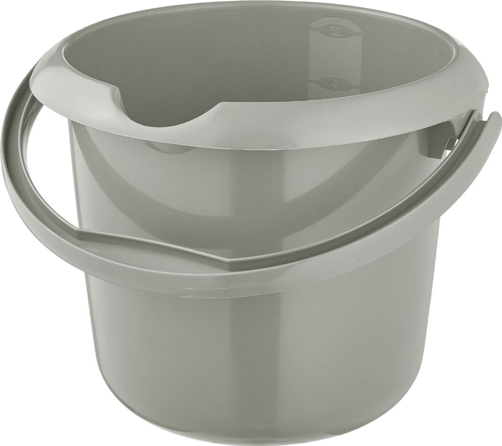 keeeper Putzeimer "mika eco" rund 5 Liter stone grey Produktbild 
