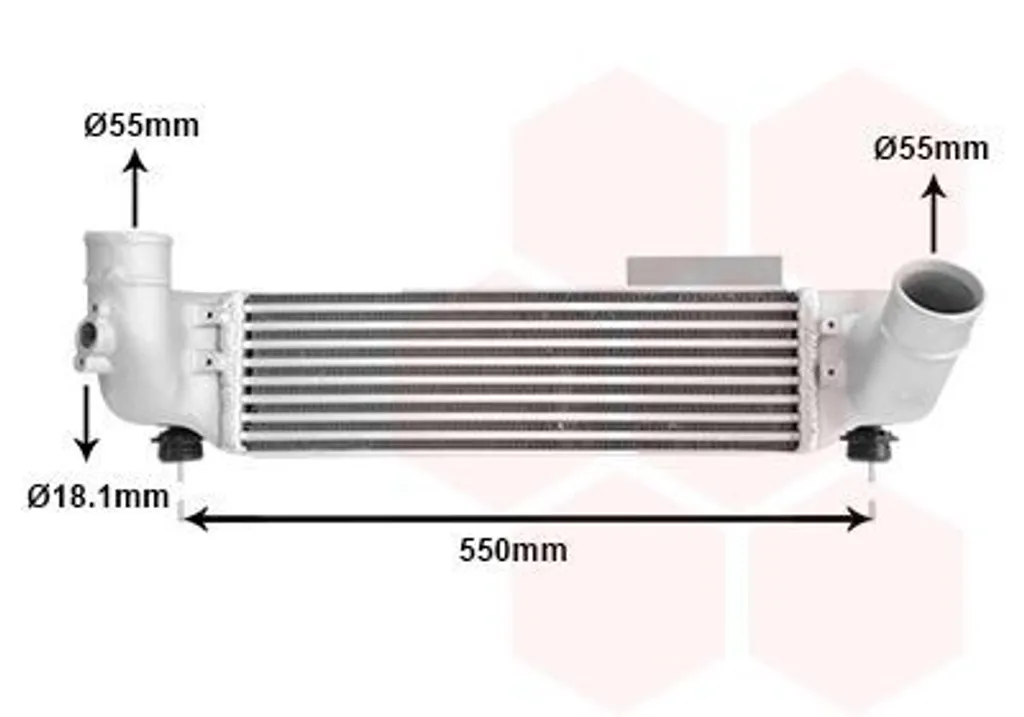 Réparer Turbo KIA SORENTO avec l'Intercooler VAN WEZEL 83004209 LLK