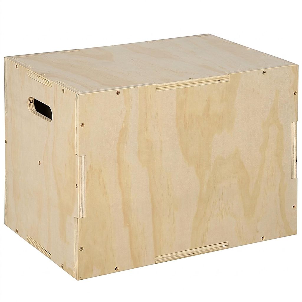Plyo Box Sprungbox Holz 45x40x60 cm Plyometric Plattform mit Griff Zuhause
