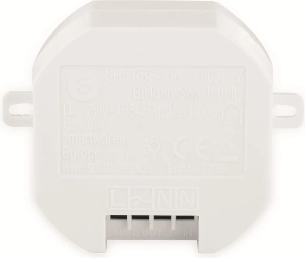 Interrupteur mural Smartwares Plug & Connect blanc avec portée de 30m - 11
