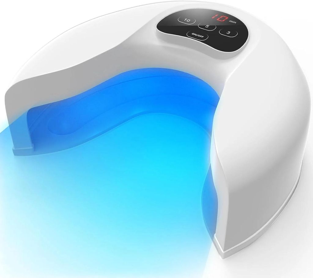 Nagelpilz Lasergerät - Kabelloses Fußpflegegerät - Blaues und Infrarotlicht - 8x910nm + 14x470nm - 1500 mAh aufladbarer Akku - Für Zehennägel